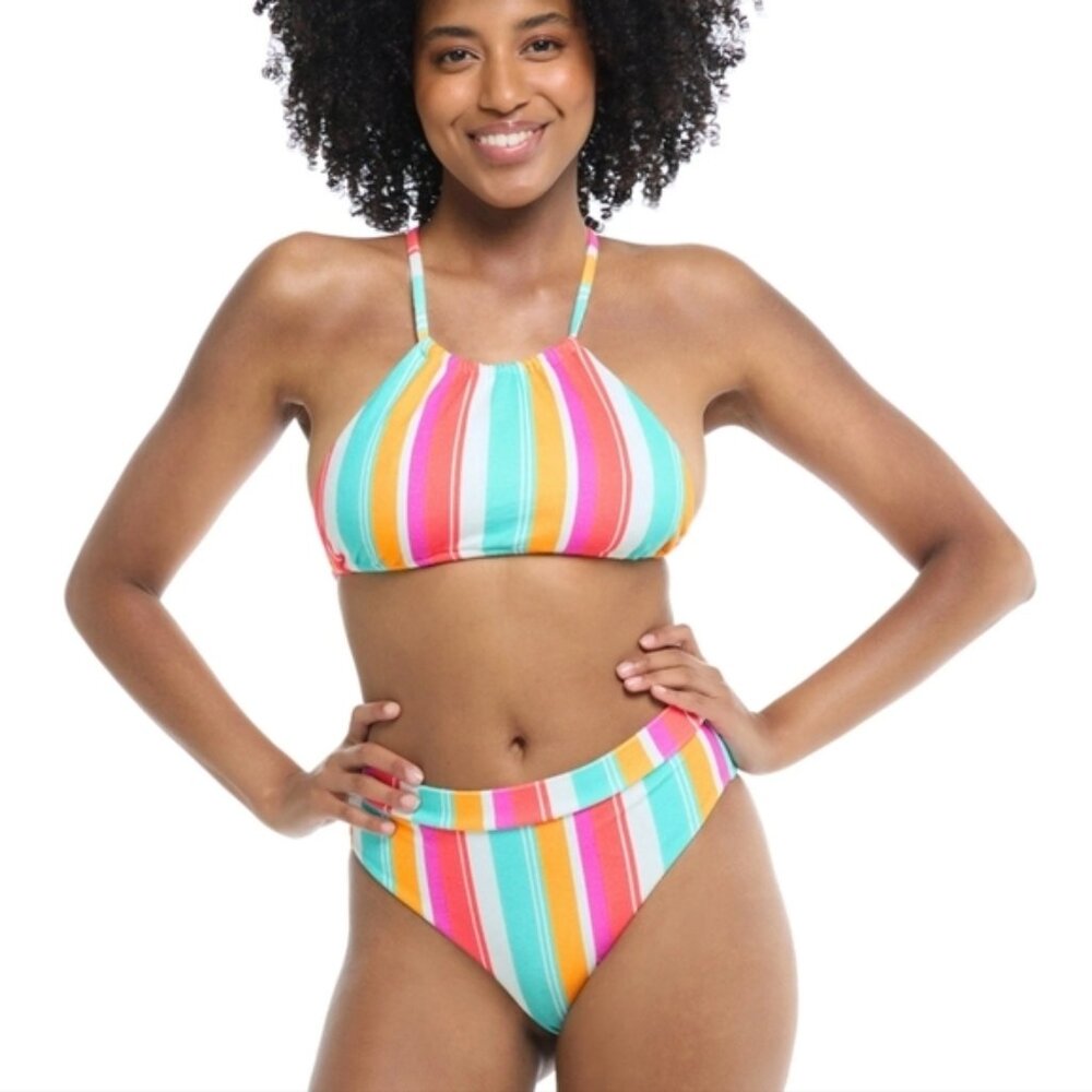 Body Glove Women's Firenze Sage Swim Top 590202 Terry Cloth